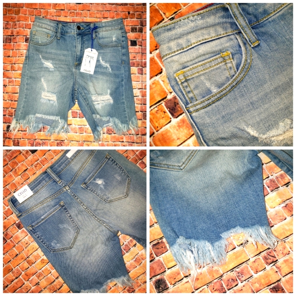 NWT Cello Denim Bermuda Shorts